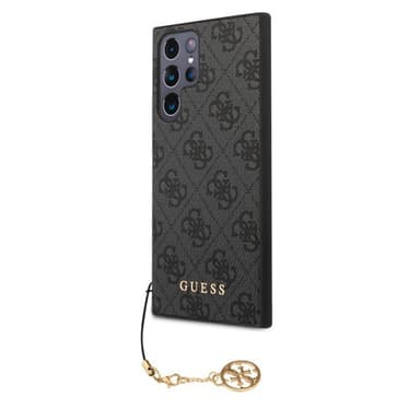 Guess Samsung Galaxy S23 Ultra Skal 4G Charms Grå