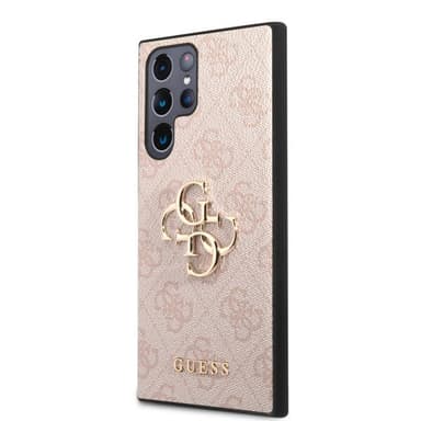 Guess Samsung Galaxy S23 Ultra Skal 4G Logo Rosa