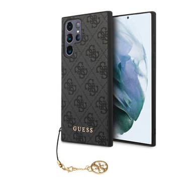 Guess Samsung Galaxy S23 Ultra Skal 4G Charms Grå