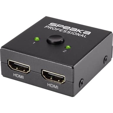 SpeaKa Professional 2 Port HDMI-Switch dubbelriktad