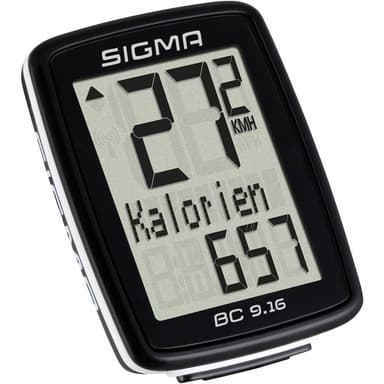 Sigma BC 9.16 Cykeldator Kabelöverföring med hjulsensor