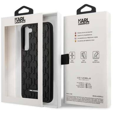 Karl Lagerfeld 3D monogram Samsung Galaxy S23 - Svart