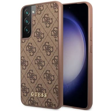 Guess Hardcase 4G metal gold logo Samsung Galaxy S23 - Brun