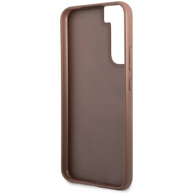 Guess Hardcase 4G metal gold logo Samsung Galaxy S23 - Brun