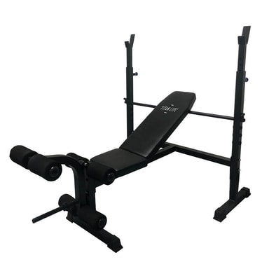 Titan LIFE Essential bench ll, Träningsbänk med skivstångsställning ...