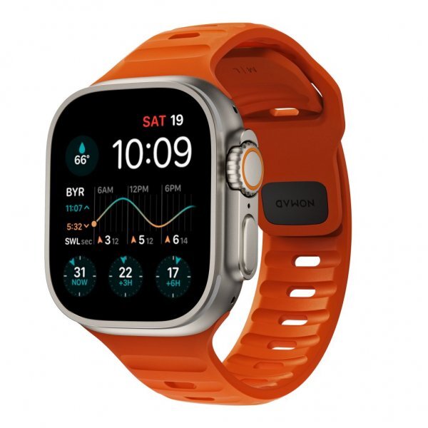 NOMAD Apple Watch 42/44/45mm/Apple Watch Ultra Armband Sport Band Ultra Orange