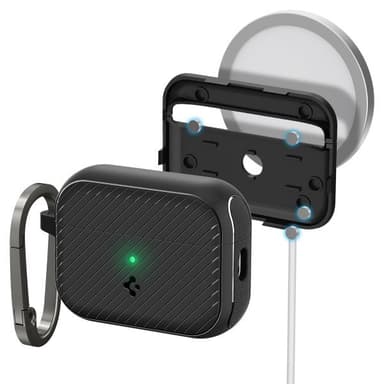 Spigen AirPods Pro 2 Skal Mag Armor MagFit Matte Black