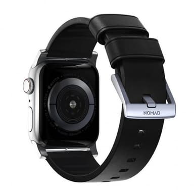 NOMAD Apple Watch 42/44/45mm/Apple Watch Ultra Armband Active Band Pro Svart Silver