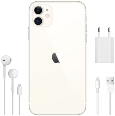 iPhone 11 smartphone 64GB (vit)