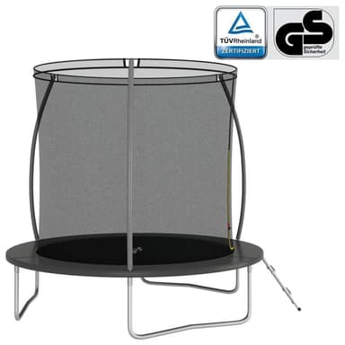 vidaXL Studsmatta rund 244x55 cm 100 kg