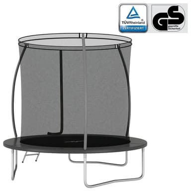 vidaXL Studsmatta rund 244x55 cm 100 kg