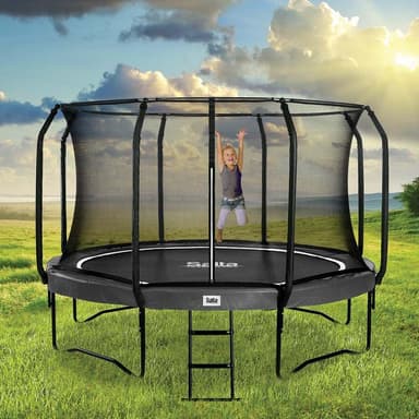 Salta Trampolines First Class Ø427 cm, Svart Inkl. Stege, Studsmatta
