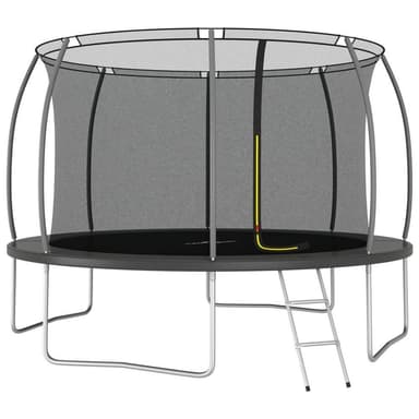 vidaXL Studsmatta rund 366x80 cm 150 kg