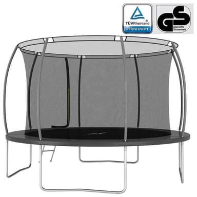 vidaXL Studsmatta rund 366x80 cm 150 kg