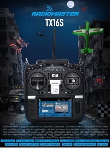 Radiomaster TX16S Hall 16ch Multi-Protocol