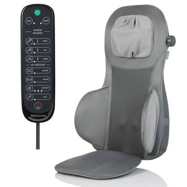 vidaXL Massagesits shiatsu/lufttrycksmassage MC 825 Plus grå