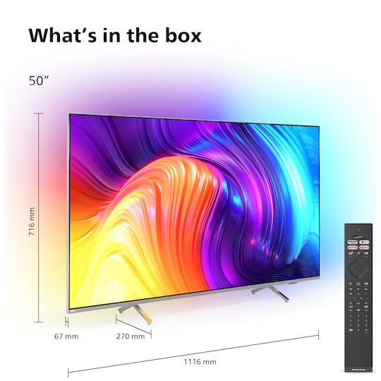 Philips 50” The One PUS8507 4K LED Ambilight Smart TV (2022)
