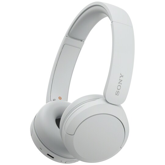 Sony WH-CH520 trådlösa on-ear hörlurar (vit)