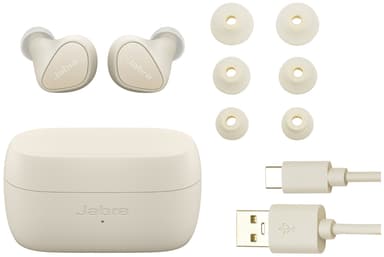 Jabra Elite 4 true wireless in ear-hörlurar (ljusbeige)