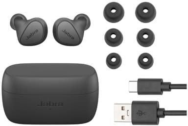 Jabra Elite 4 true wireless in ear-hörlurar (mörkgrå)