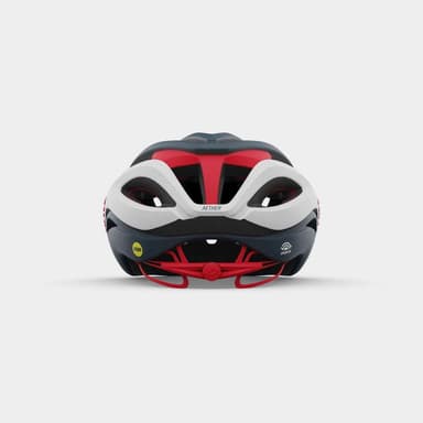 GIRO Aether Spherical MIPS Matte Portaro Grey/White/Red, Cykelhjälm Grå S