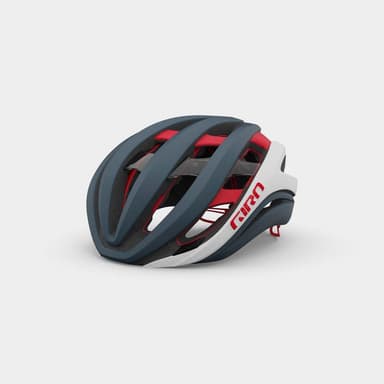GIRO Aether Spherical MIPS Matte Portaro Grey/White/Red, Cykelhjälm Grå S