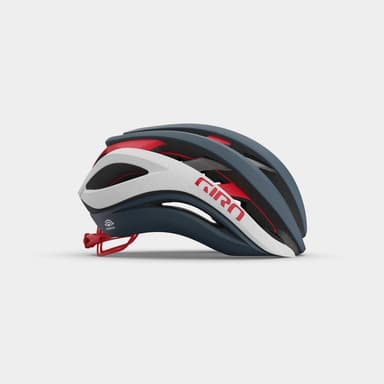 GIRO Aether Spherical MIPS Matte Portaro Grey/White/Red, Cykelhjälm Grå S