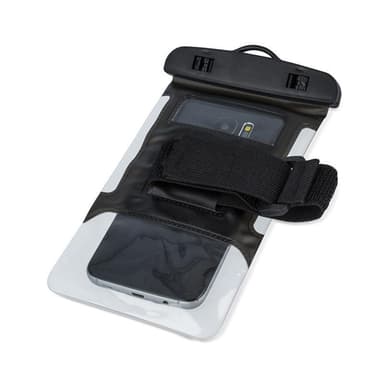 Universal vattentät väska med armband för Mobiltelefoner, 5.5"", Svart