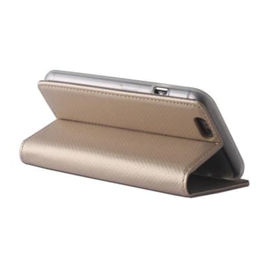 Väska med magnetisk stängning för Samsung S7 G930, guld