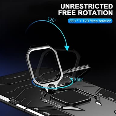 Hybrid Ring Case Samsung Galaxy S23 Ultra - Svart