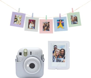Fujifilm Instax Mini 12 tillbehörssats (vit)