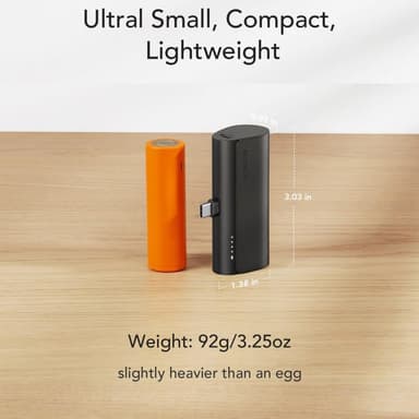 VEGER PD 20W 5000mAh bärbar telefonladdare USB-C Powerbank