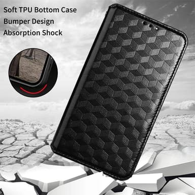 Plånboksfodral Rhombus till Google Pixel 6a - Svart