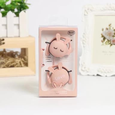 Rabbit Earbuds 3.5mm Over Ear hörlurar - Rosa