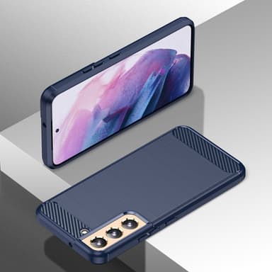 SKALO Samsung S23 Armor Carbon Stöttåligt TPU-skal - Blå