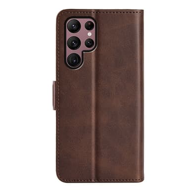 SKALO Samsung S23 Ultra Premium Plånboksfodral - Brun