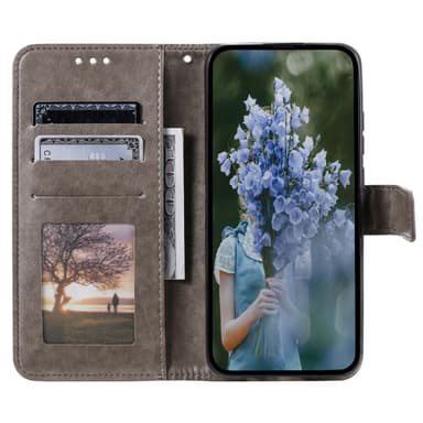 SKALO Samsung S23 Mandala Plånboksfodral - Grå