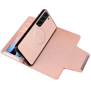 SKALO Samsung S23 Plus DOLIZMA 2 i 1 Magnet Plånboksfodral - Roséguld
