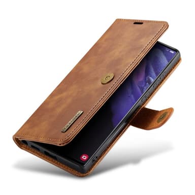 DG MING Samsung S23 Ultra 2-i-1 Magnet Plånboksfodral - Brun