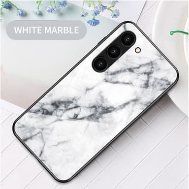 SKALO Samsung S23 Marmor Härdat Glas TPU-skal - Motiv 2