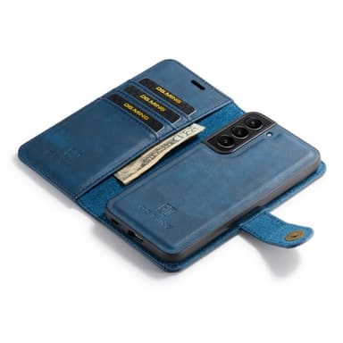 DG MING Samsung S23 2-i-1 Magnet Plånboksfodral - Blå