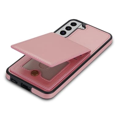 SKALO Samsung S23 PU Läder Skal med Plånbok - Roséguld