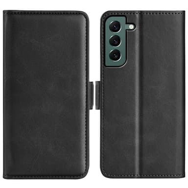 SKALO Samsung S23 Plus Premium Plånboksfodral - Svart
