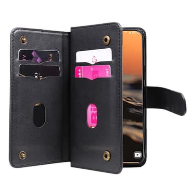 SKALO Samsung S23 Ultra 10-FACK Plånboksfodral - Svart