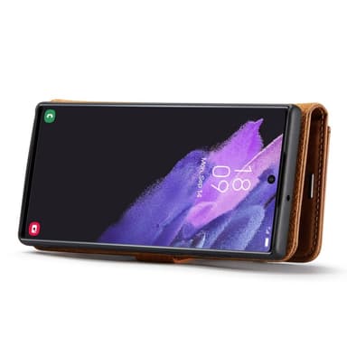 DG MING Samsung S23 Ultra 2-i-1 Magnet Plånboksfodral - Brun
