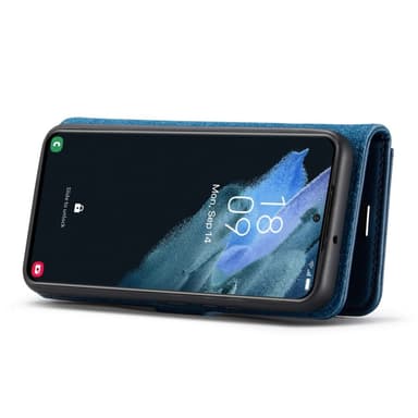 DG MING Samsung S23 2-i-1 Magnet Plånboksfodral - Blå