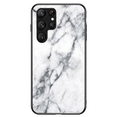 SKALO Samsung S23 Ultra Marmor Härdat Glas TPU-skal - Motiv 2