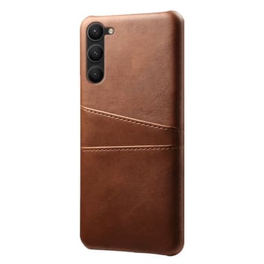 SKALO Samsung S23 PU-Läder Korthållare Skal - Brun