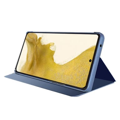 SKALO Samsung S23 Plus Clear View Spegel fodral - Svart