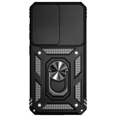 SKALO Samsung S23 Plus Armor Hybrid Metallring Kameraslider - Svart
